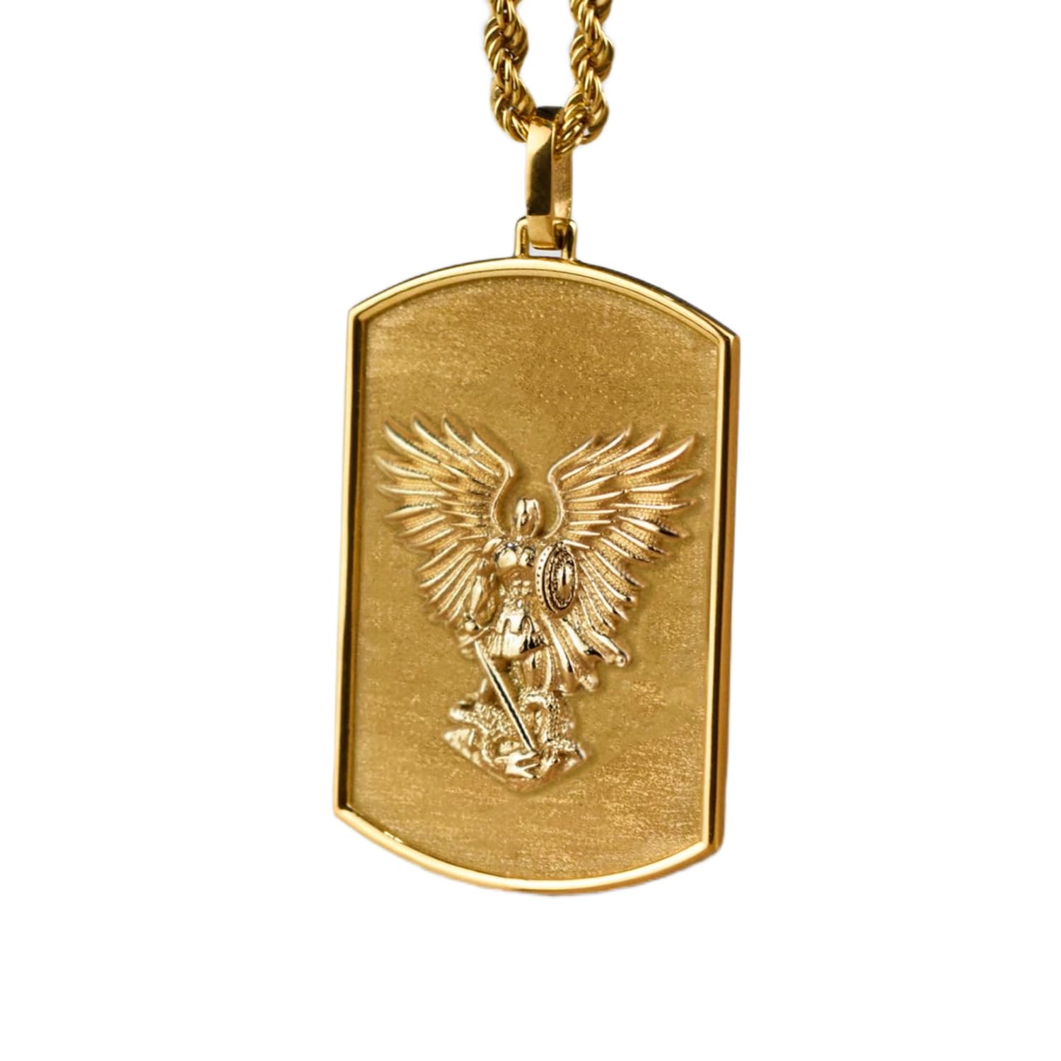Cuerda de protección Arcángel Miguel en plata 925 como regalo de comunión 4