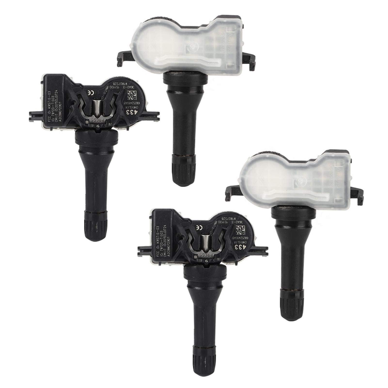 Sensore pressione pneumatici Gorgeri ABS - Sensore di monitoraggio pressione pneumatici TPMS 4 pezzi 68252493AB Adatto a Renegade
