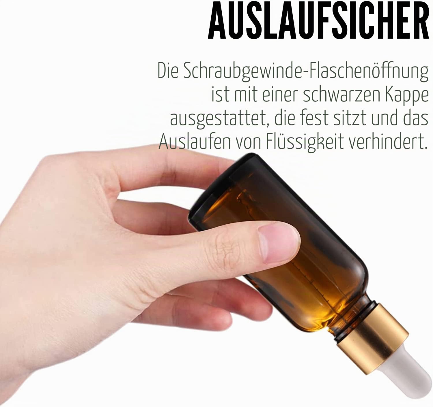 24 X 30ml Pipettenflasche Bernsteinfarbene Glasflaschen Apothekerflasche mit Glaspipette, Tropfflasche aus Braunglas