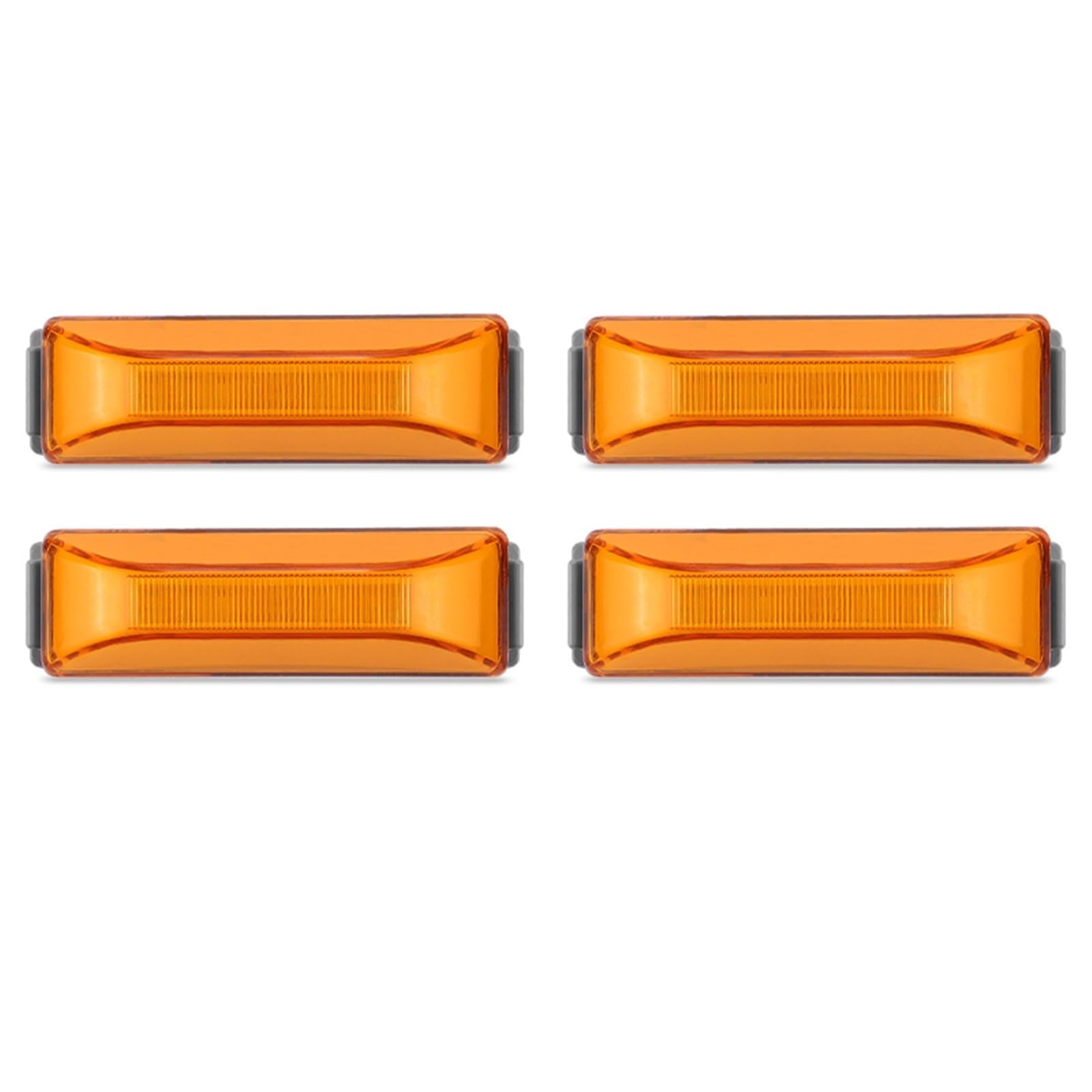 Indicatori di Direzione Luci Ingombro Posteriori 4 Pollici Indicatore Luminoso Camion Barra Luminosa Rimorchio BUS Van Per Caravan DC 12V-24V Auto Strobe Indicatore Laterale(4pcs Yellow Light)