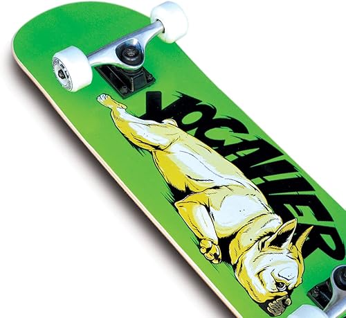 Miniatura 2 de Yocaher Punked - Patineta completa de 7.75 x 31 pulgadas con cinta de agarre BlackWidow, camión de aleación de aluminio, rodamiento ABEC-7, ruedas