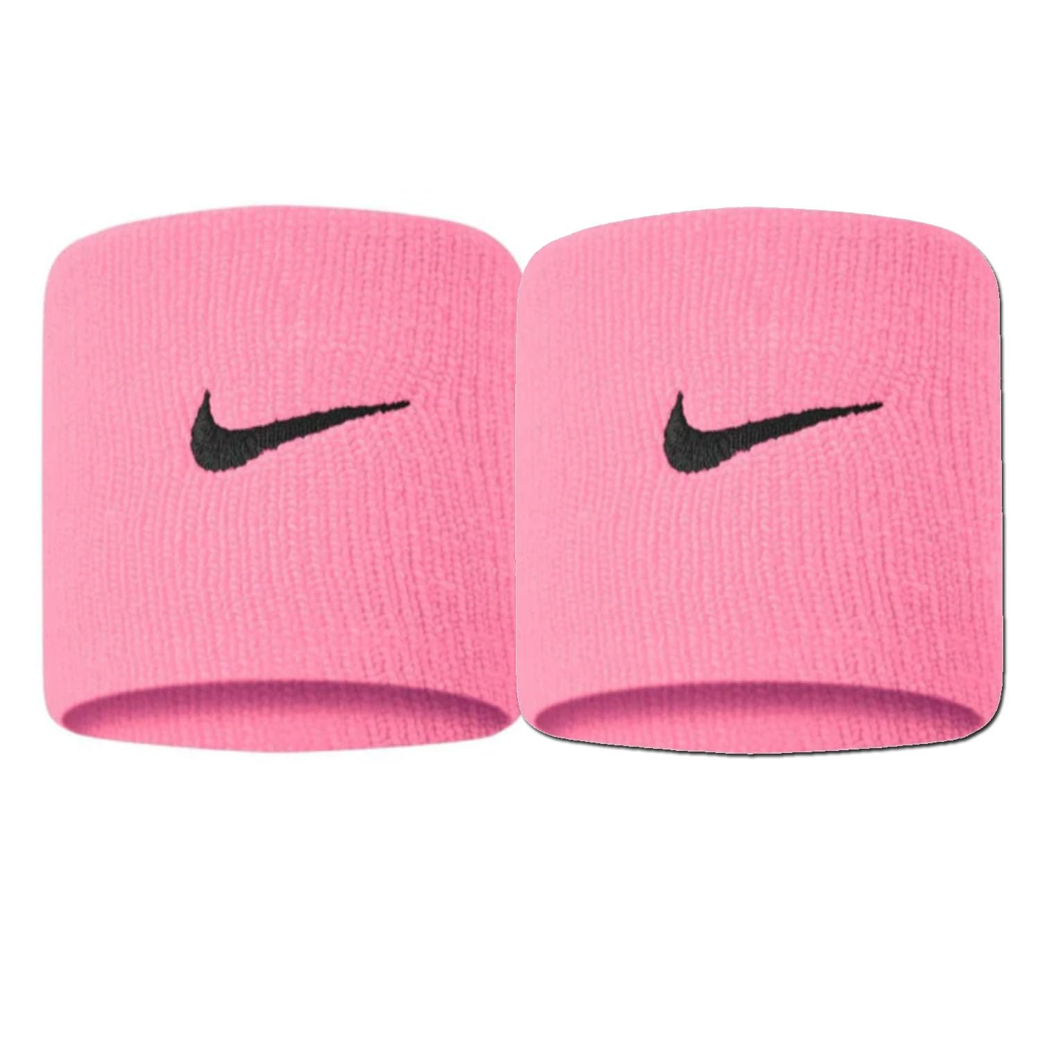NIKE Premier Swoosh Singlewide Wristbands -Soft, Moisture-Wicking (1 Pair, 2.5" Wide)