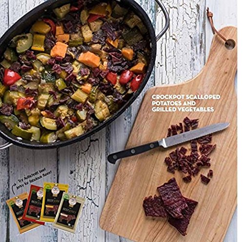 Aufschnitt Beef Jerky - Barbecue - 12 Pack (2 Oz Each) - Kosher, Glatt, Star-K Certification, Gluten Free, All Natural, No Nitrites, Grass Fed Beef #TOP4