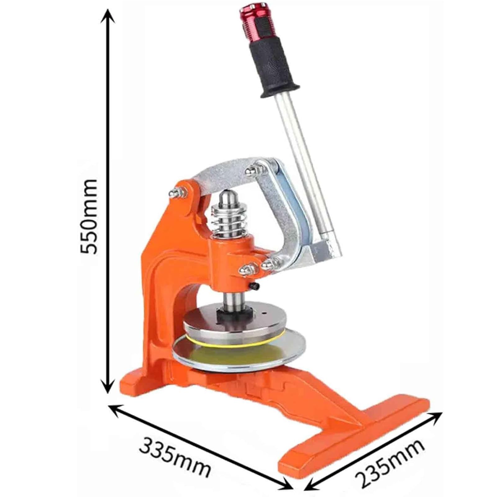 Taglierina rotonda per campioni di stoffa, coltello campionatore per tessuti e plastica, taglierina a disco a pressione manuale da 100 mq per campioni di carta e moquette