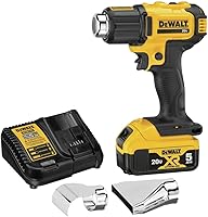 DEWALT 20V MAX Cordless Heat Gun Kit DCE530P1 - 990°F Max, 42 Min Runtime, LED Light, Battery & Charger
