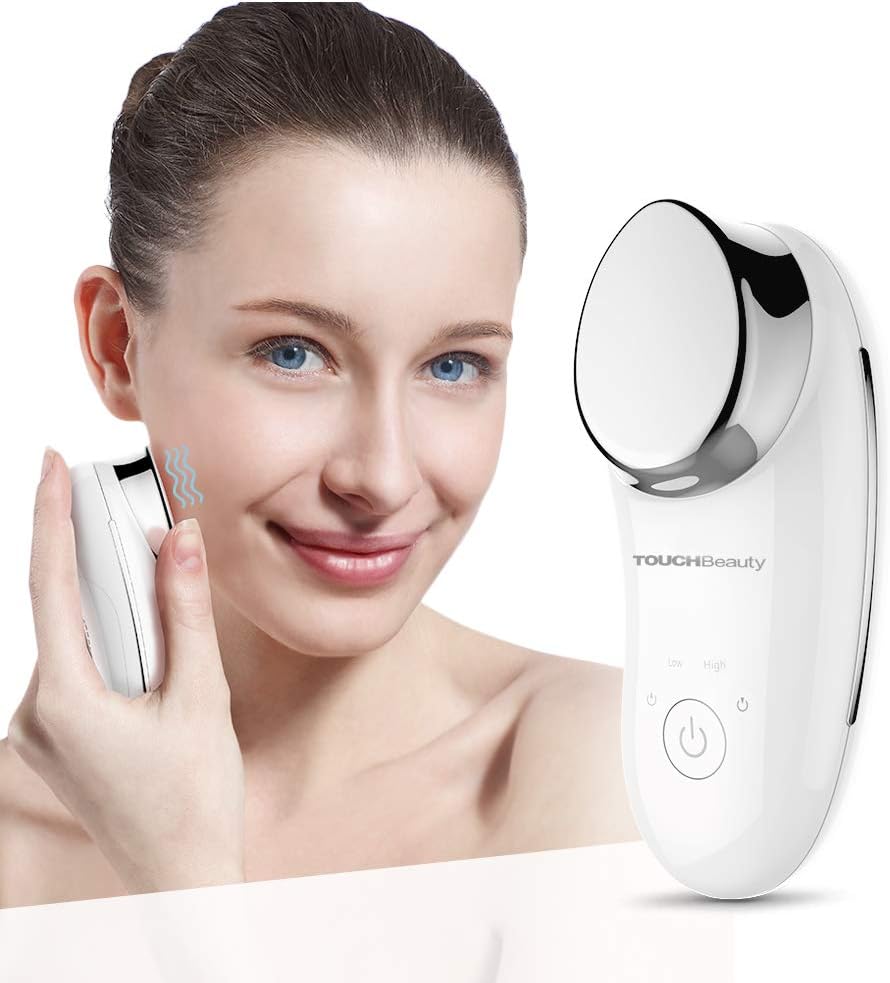 TOUCHBeauty Sonic Facial Massage Device, Ionic Facial Massage Vibration Deep Cleansing Anti Wrinkle Face Tightening Lifting Anti Aging Beauty Instrument for Women's Ladies AG-1681