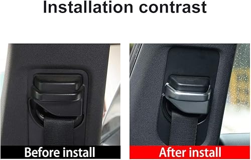 Miniatura 2 de YIWANG ABS cromo cinturones de seguridad cubierta ajuste 2 unids para Mercedes Benz CLA GLA B clase W117 auto accesorios