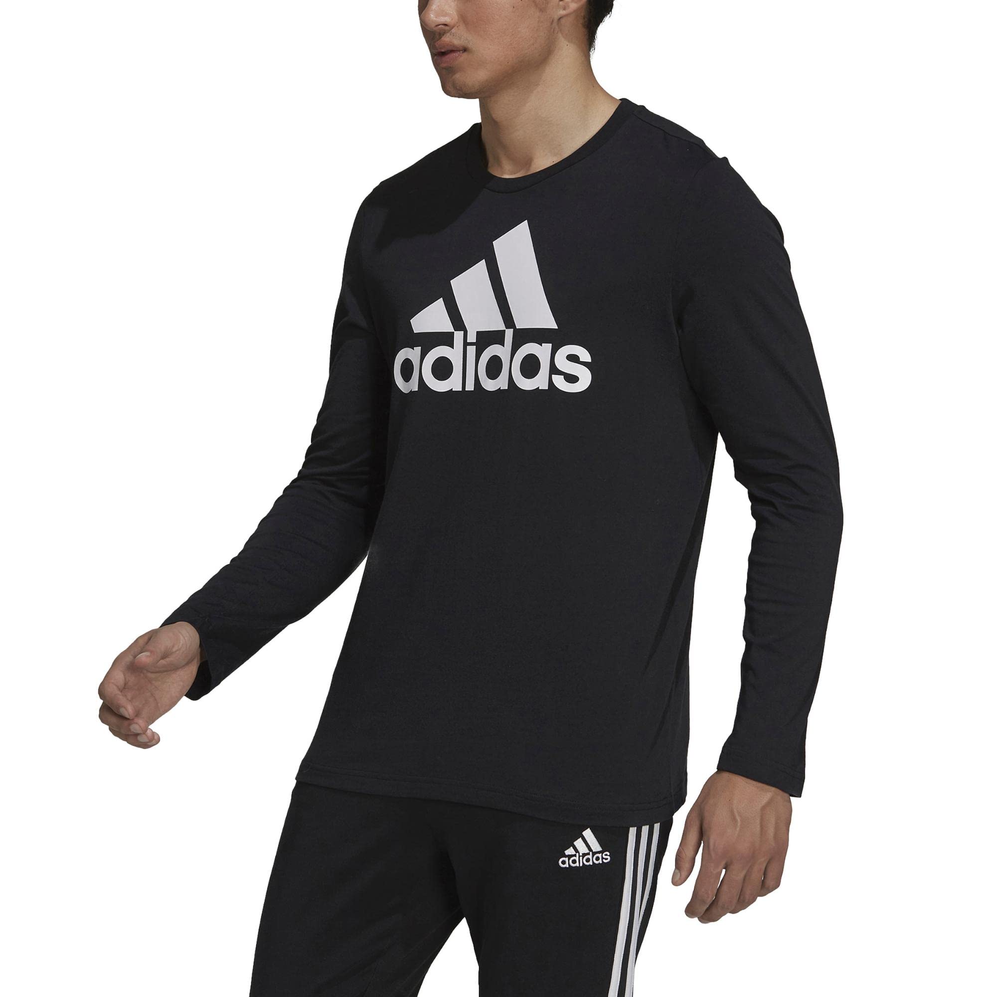 Adidas M Bl Sj LS T Maglietta a Maniche Lunghe Uomo (Pacco da 1)