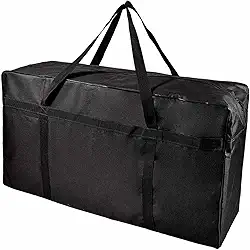 Bolsa Sacolão Grande Viagem Roupas Mochila Mala Gigante Alça de Ombro Reforçada Feira da Madrugada Brás com 137L Nylon e Zíper Grosso Nü Bag