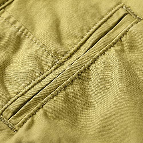 Ochenta Boys Khaki Cargo Shorts, Adjustable Waist Multi Pockets Military Little Big Youth Summer Shorts Khaki Tag 170-12-13 Years #TOP4