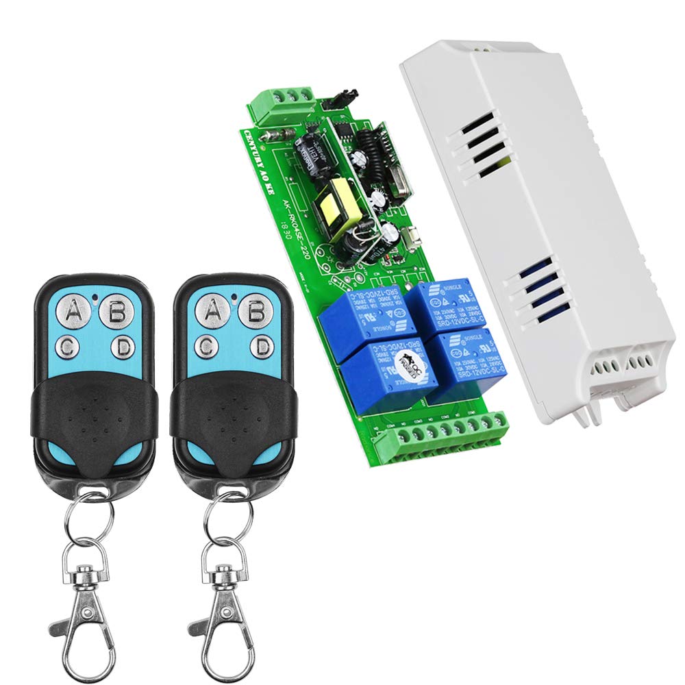 Amazon.co.jp: AC 110V 無線スイッチ 4チャネル リモートコントロール