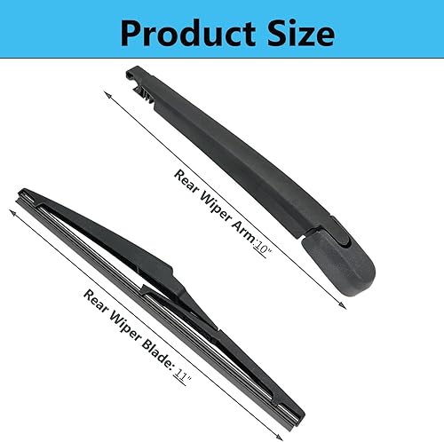 Miniatura 5 de Juego de brazo de limpiaparabrisas trasero de repuesto para Kia Soul 2010-2020, Kia Soul EV 2015-2019, limpiaparabrisas trasero estilo fábrica OE y