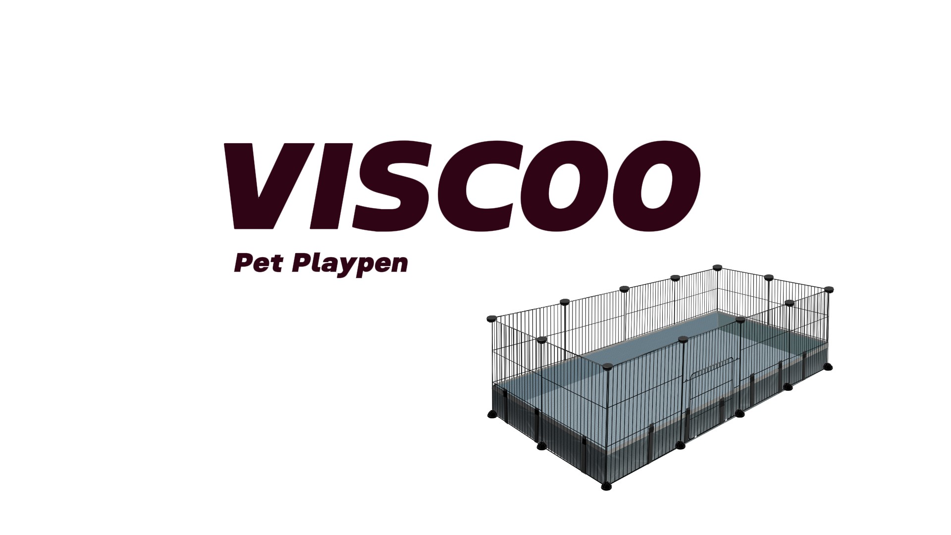VISCOO 12 Panels Small Animal Playpen, 48" x 24" x 16" Pet Playpen with Waterproof Mat, C&C Cage for Guinea Pigs, Puppy Play Pen, Bunny Playpen, Indoor Outdoor Portable Metal Wire Yard Fence - image 8
