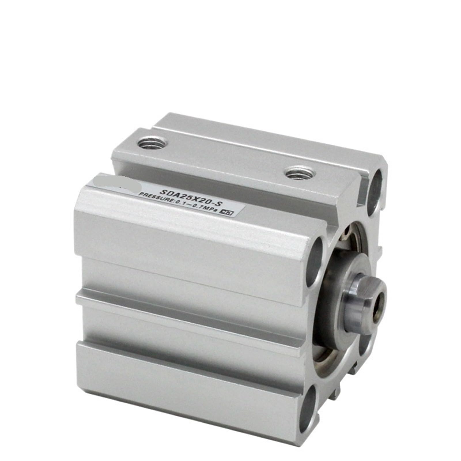 Vérin pneumatique Compact à Double Effet, Filetage Femelle, alésage de 32 mm, Course de 5, 10, 15, 20, 25, 30, 35, 40, 45, 50, 55 à 100 mm, 1 pièce(SDA32X10,Nill)