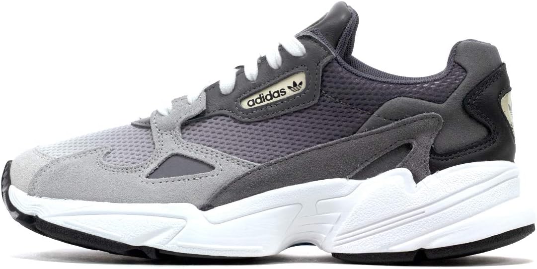 Womens Falcon Shades of Gray Suede/White Sneaker Shoes EE5106 Size