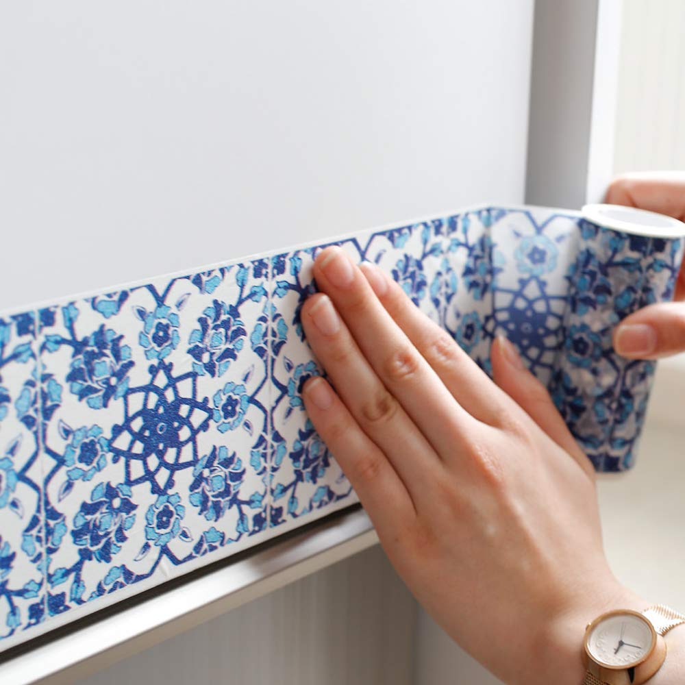 decolfa タイル 幅50mm✕8m インテリアマスキングテープ8点セット