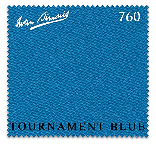 Simonis 760 Billiard Pool Table Cloth (Tournament Blue, 9 ft)