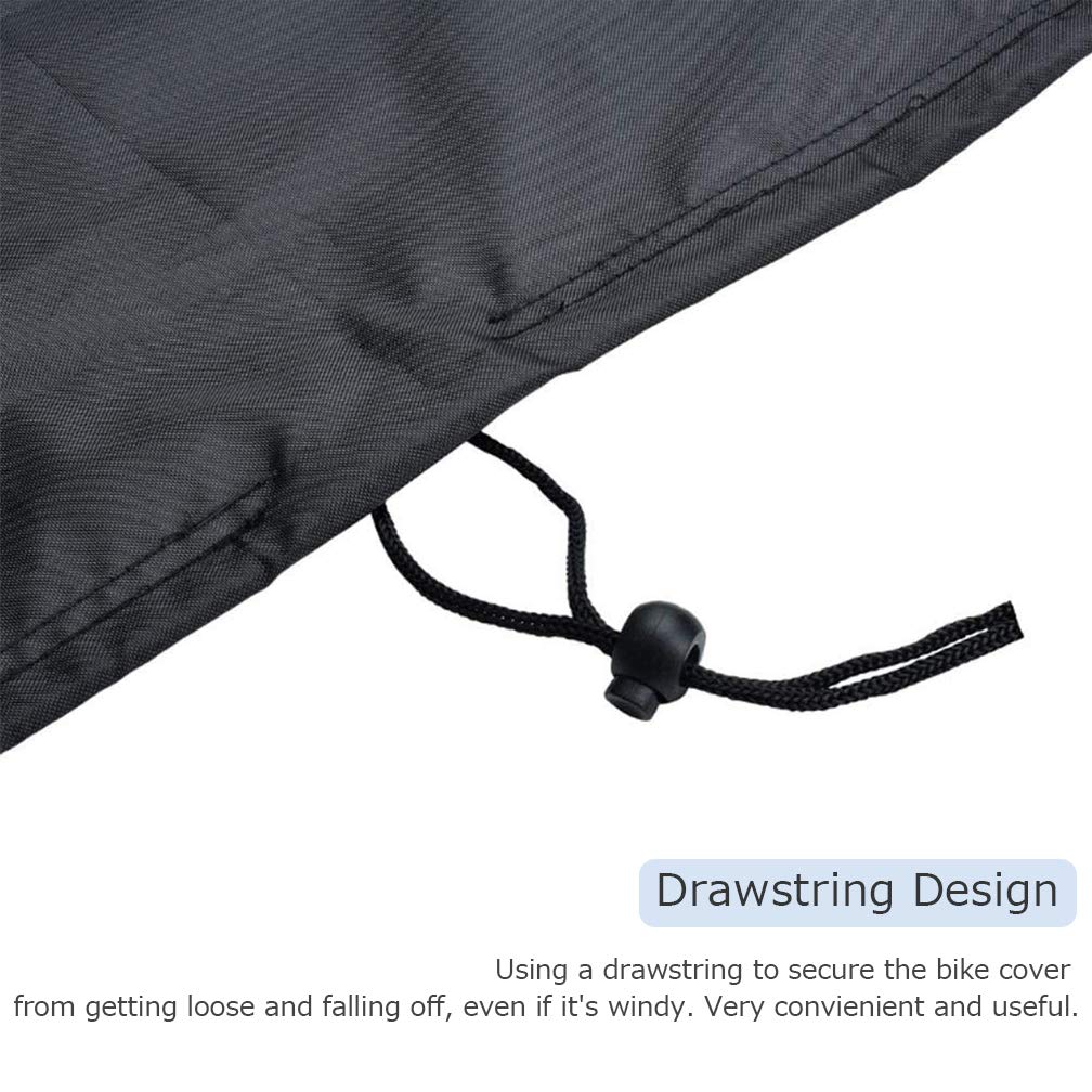Housse De Protection étanche Pour Vélo D'appartement - Taille Universelle ~122x58x137 Cm, Anti-UV, Anti-poussière - Rilime - 8