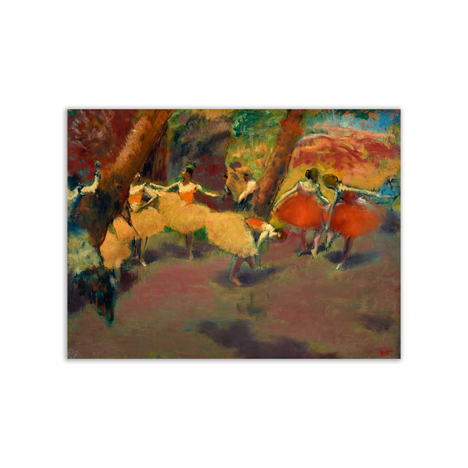 Poster Edgar Degas Before The Performance : cadeau ideal pour salon