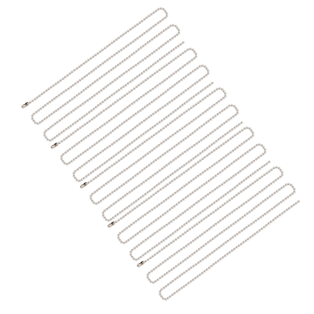 Aexit Stainless Steel Lighting fixtures and controls Bead Ball Chains Keychain 2.0mm by 39 Inches 5pcs