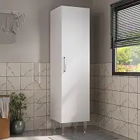 Armário de Lavanderia Multiuso com 1 Porta 45cm Multimóveis Cr30040 Branco