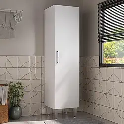 Armário de Lavanderia Multiuso com 1 Porta 45cm Multimóveis Cr30040 Branco