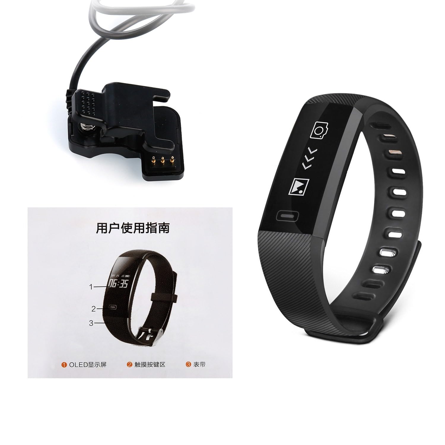 Sport Attività Sleep Tracker Frequenza Cardiaca Fitness Pedometro Bracciale Smart Watch