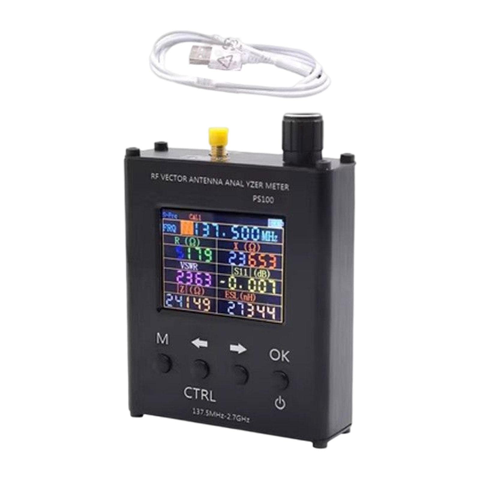 RAHYMA Analyse-Messtester N1201SA SWR S11 Impedanztester 137,5 MHz bis 2700 MHz Stehwellen-Analysegerät for Zubehör Professional/903