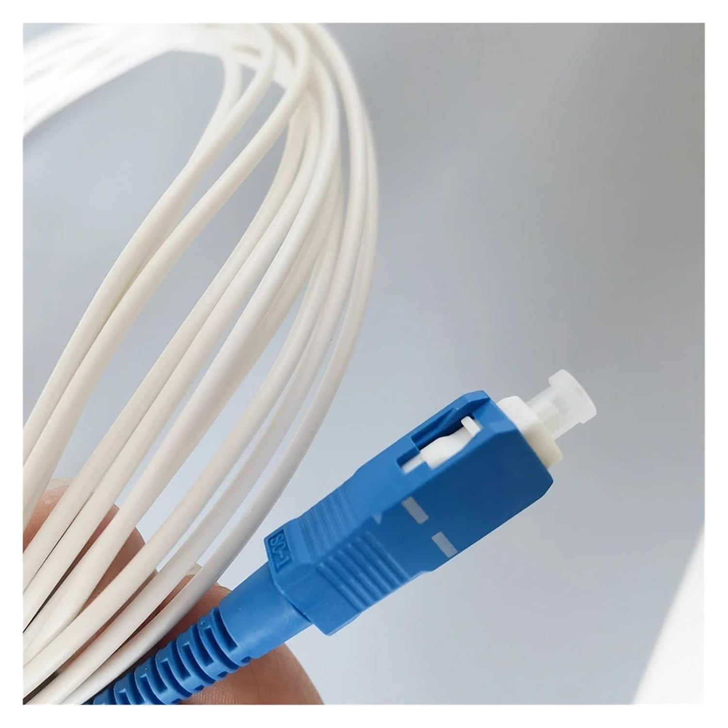 5m/10m Fiber Optic Cable SC/UPC-SC/UPC 2.0mm Single-Mode Indoor Extension Cable with simplex Converter(5M SC UPC Fiber)