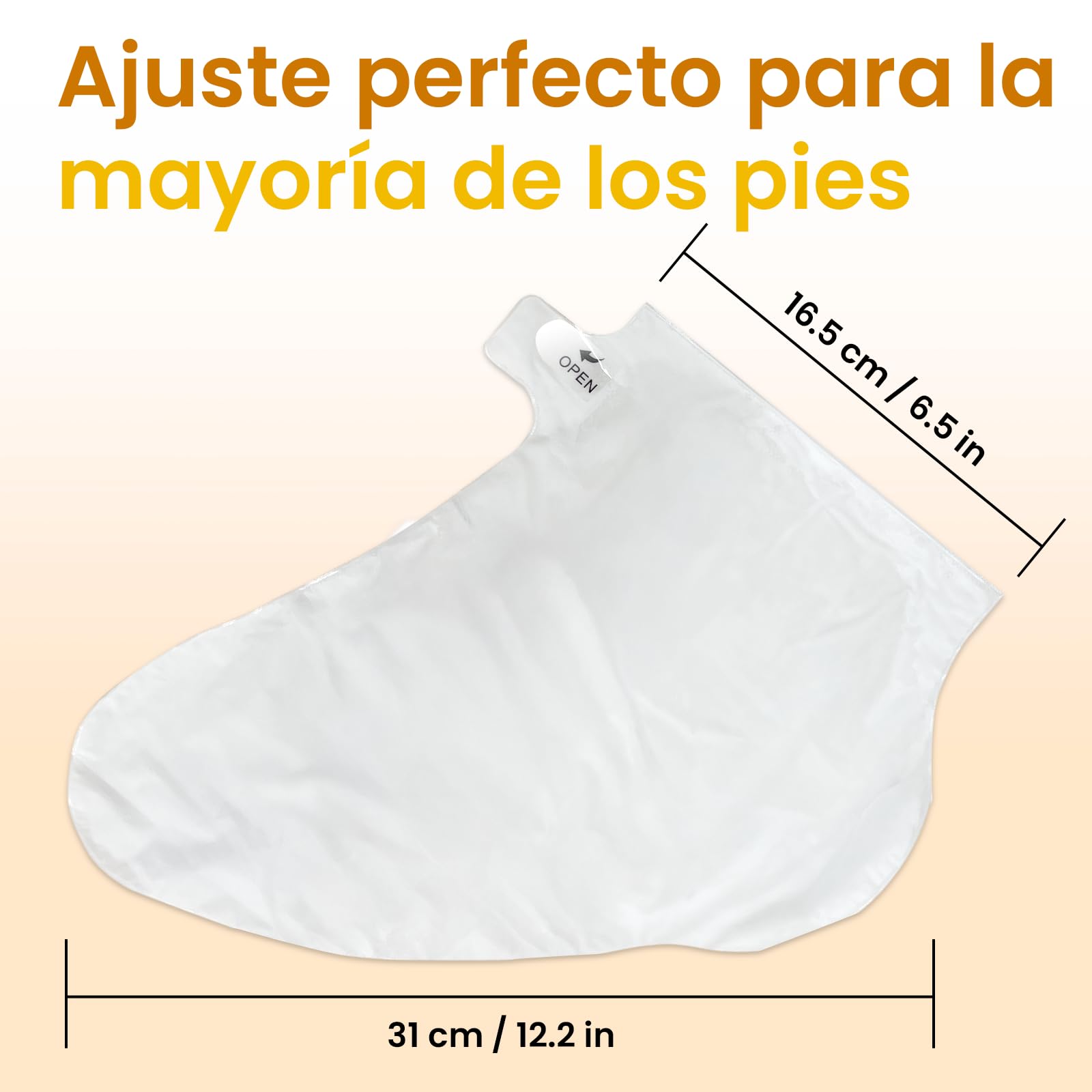 Mascarilla para Pies Hidratante – Foot Mask con Manteca de Karité, Aceite de Jojoba y Vitamina E – Mascarilla Pies para Talones Agrietados y Piel Seca – 6 Pares — view 7
