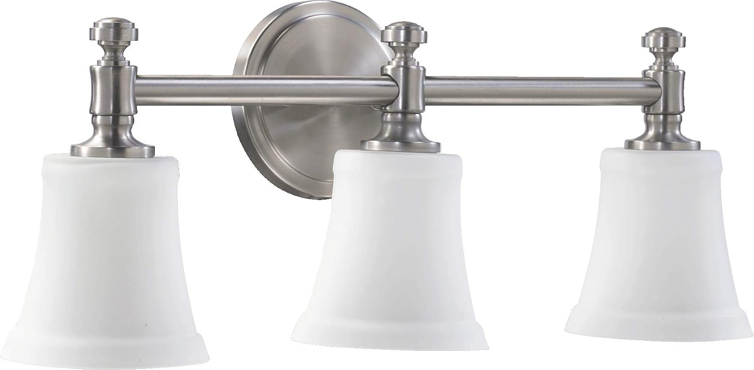 Flаѕh Sаlе Quorum International Rossington 3-LT Vanity - Satin Nickel - 5122-3-65