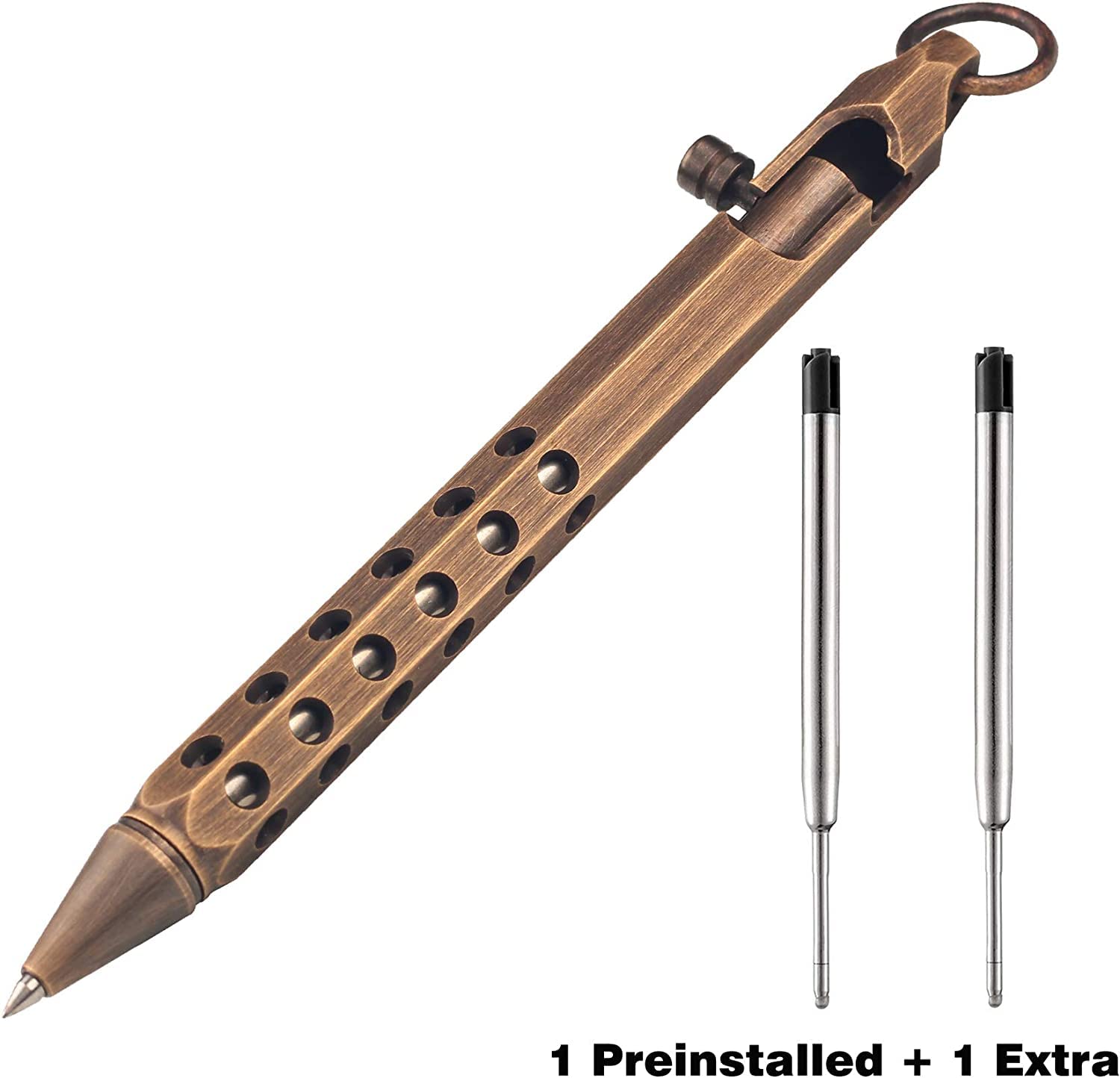 SimpleLimit Bolt Action Pen Aus Kohlefaser & Edelstahl - Luxus Kugelschreiber Für Büro & Geschenk