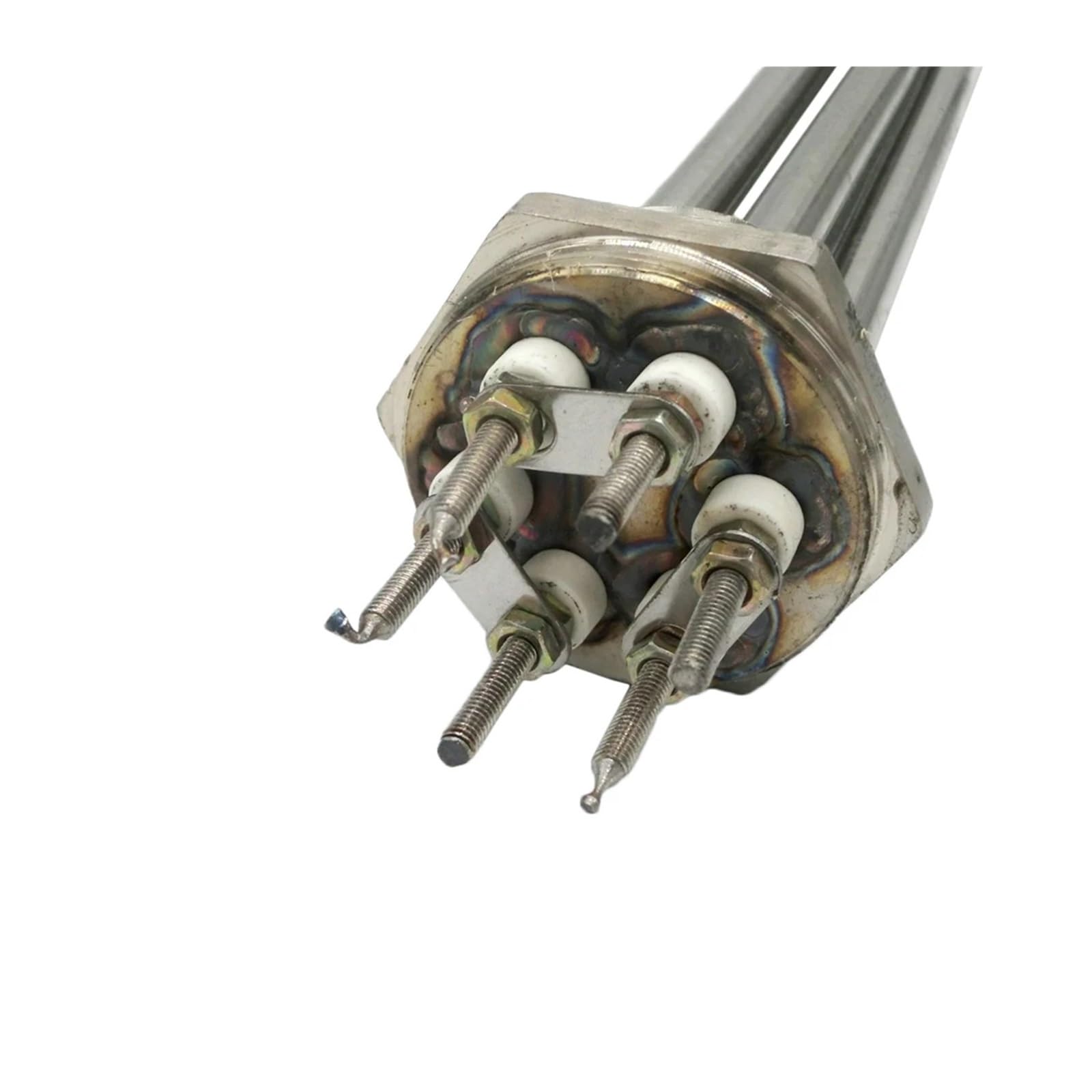 1,5"/DN40 304 Grzałki ze stali nierdzewnej, Ogrzewanie elektryczne wody, Rura przedłużająca 600 mm, Zbiornik na wodę do ogrzewania słonecznego 380 V 9 kW/12 kW(12KW DN40 600mm304SS)