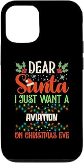 iPhone 12/12 Pro Dear Santa I Just Want A Aviation On Christmas Eve Holidays Case