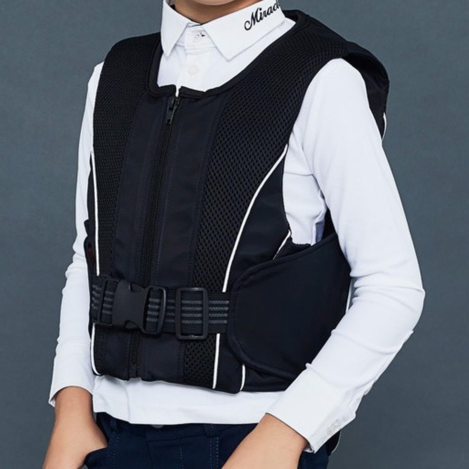 Gilet equestre di sicurezza per bambini, gilet da equitazione professionale, protezione equestre per ragazzi e ragazze (CM)