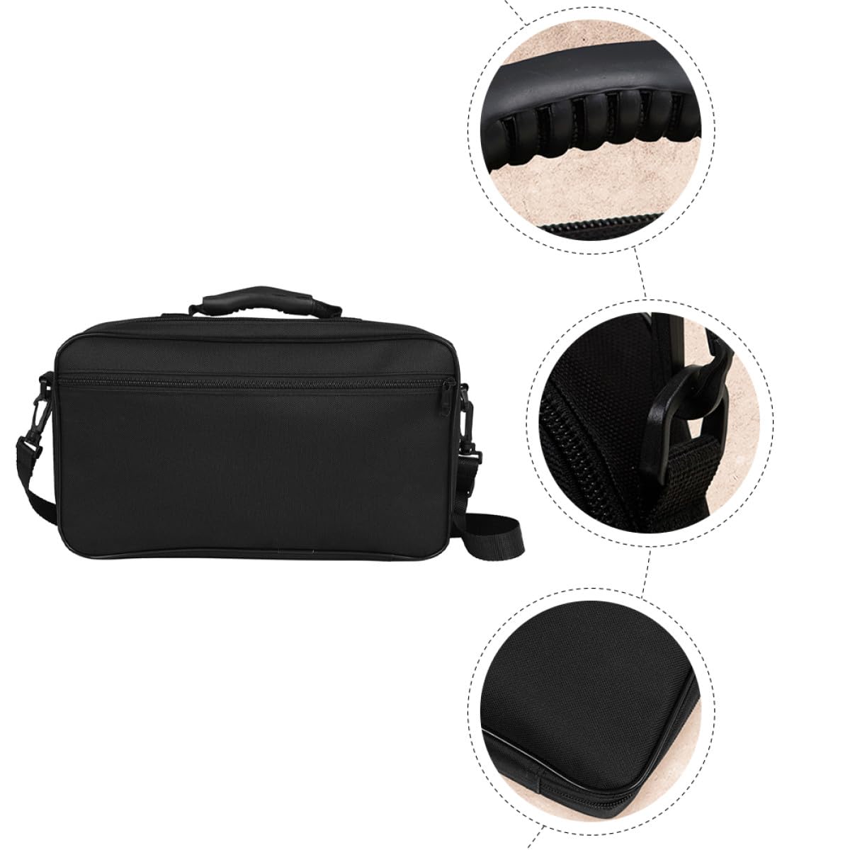 Borsa per Oboe Oxford Nero, Borsa Tracolla Singola Resistente per Trasporto e Custodia Strumenti Musicali, per Musicisti in Viaggio