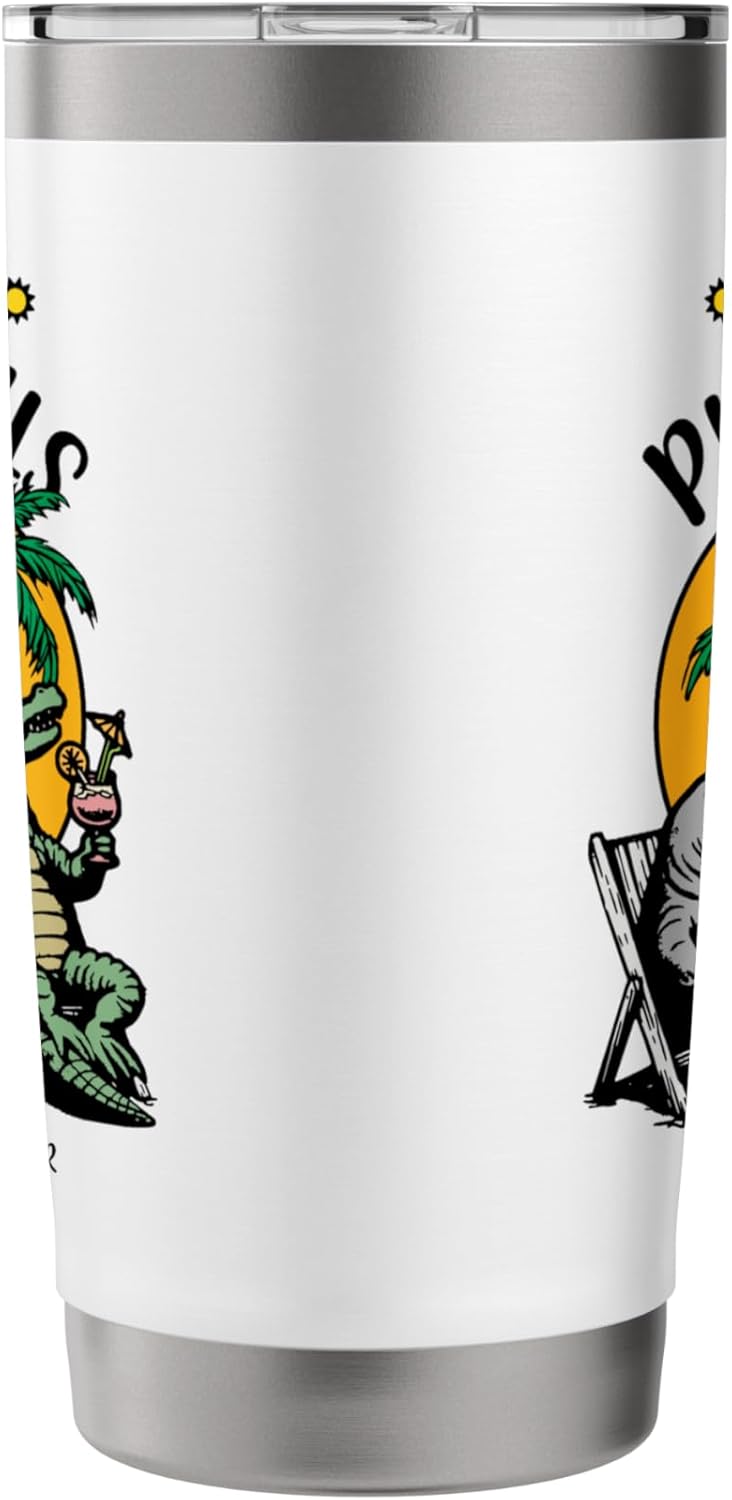 The Village of Pine Hills TV Manatee Alligator Design Stainless Steel Insulated Tumbler