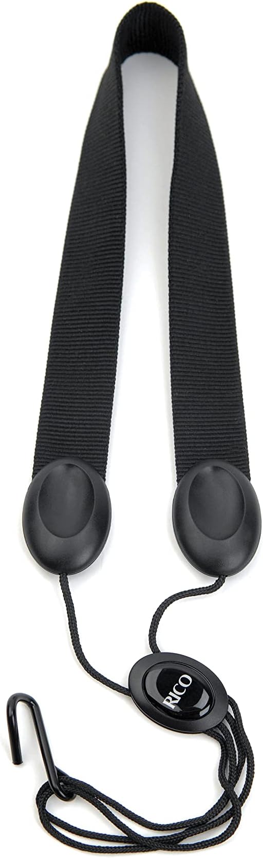 Rico Saxophone Strap, Soprano/Alto, Black Nylon
