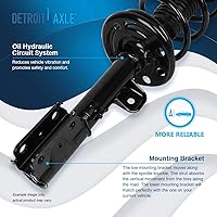 Vista 1319 de Detroit Axle - Kit de suspensión delantera de 10 piezas para Chevy Aveo Aveo5 Pontiac G3 Wave 2 Ready Struts Assembly 2 Enlaces de barra