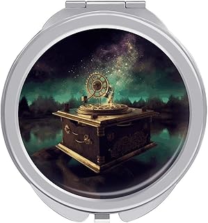 Espejo portátil de maquillaje de viaje, caja ...