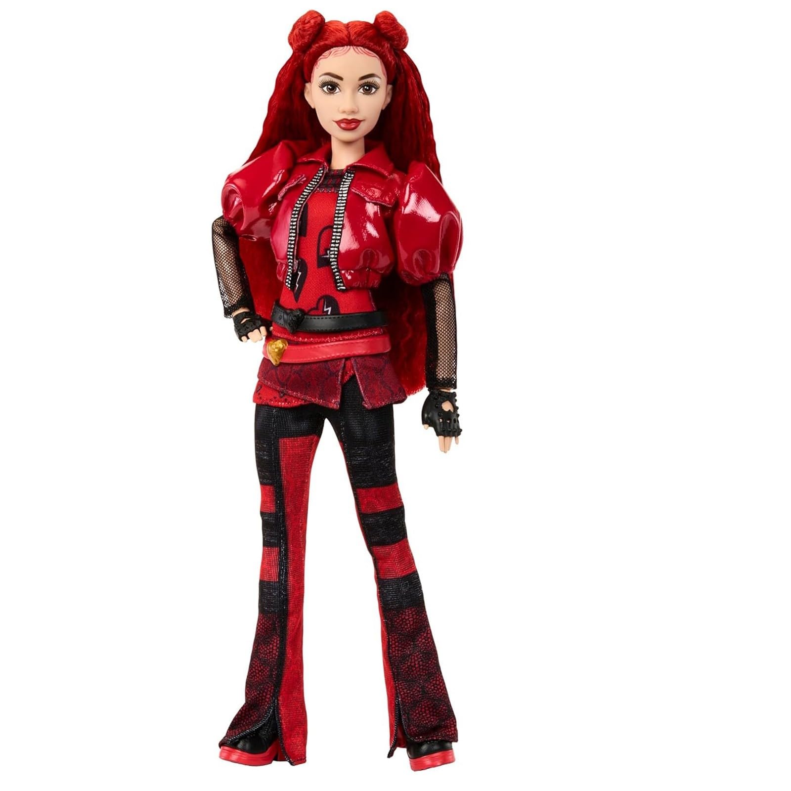 Red Descendants Doll - Rise- Red Fashion Doll & Accessory, Red Doll with Movie-Inspired Clothes & Accessories, Daughter of Queen of Hearts red doll (The Rise of Red Doll)