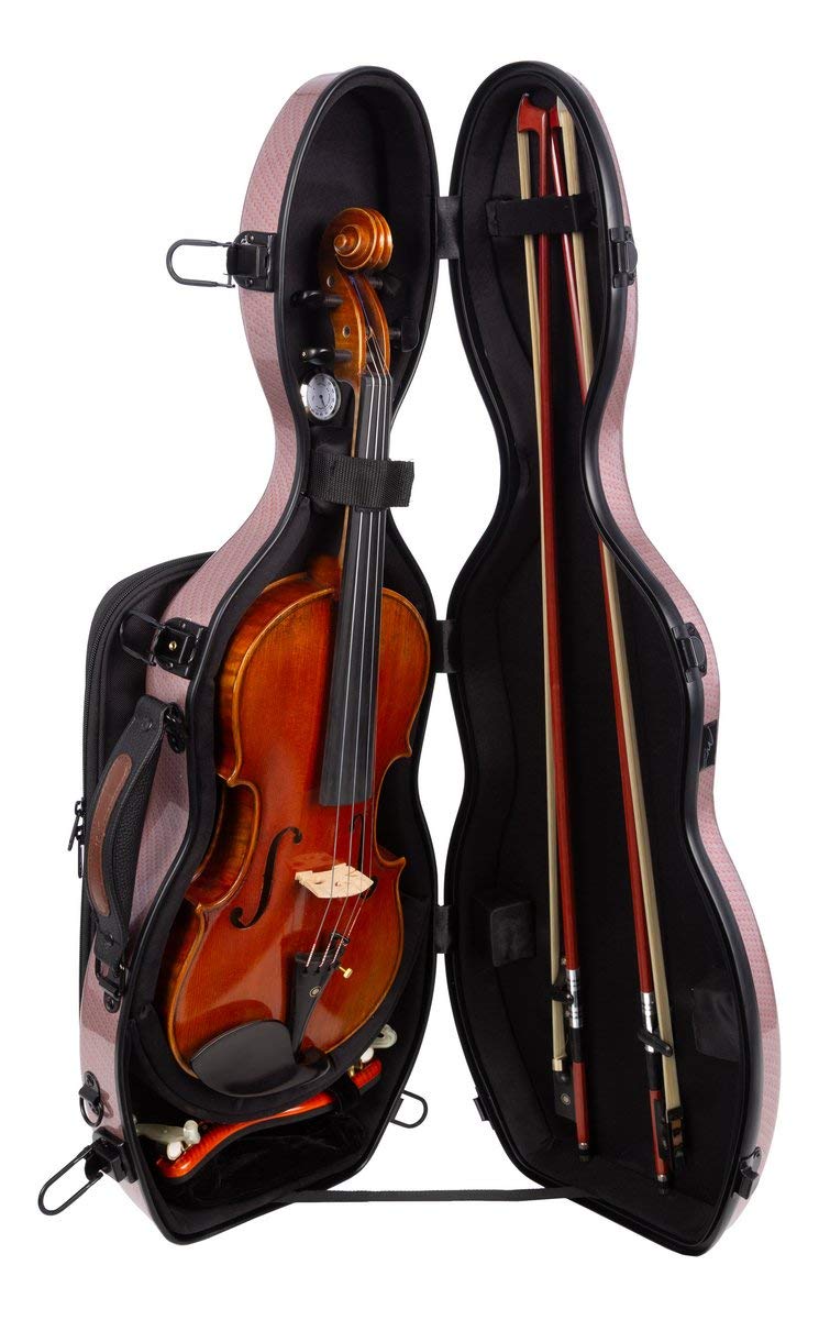 Custodia per violino Fiberglass Ultra Light 4/4 special red M-Case