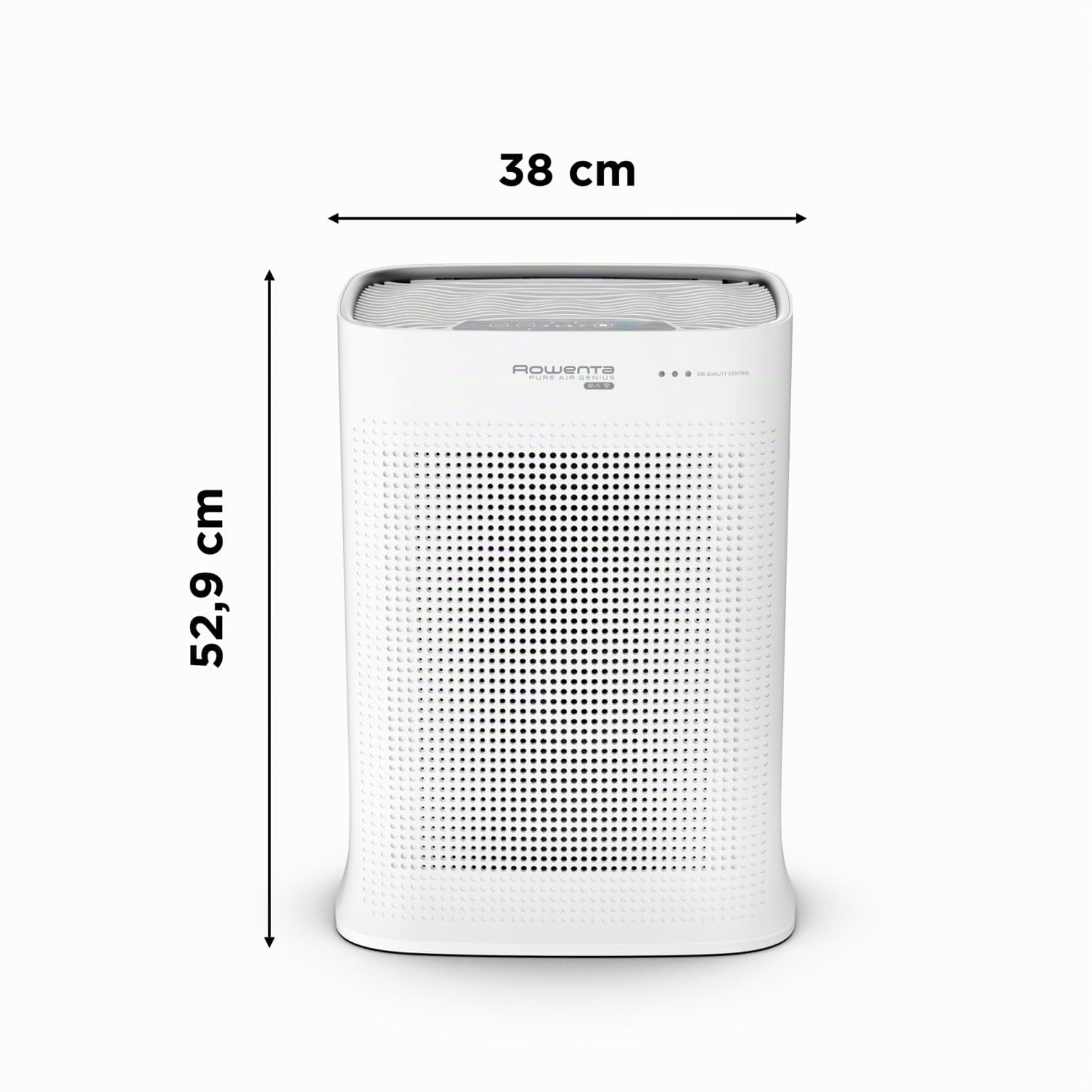 Rowenta PU3080 Pure Air Genius, Purificatore D'Aria Per la Casa, Massima Efficacia di Filtrazione grazie ai 4 livelli di Filtraggio, Ultra Veloce, Silenzioso, Compatibile Con App