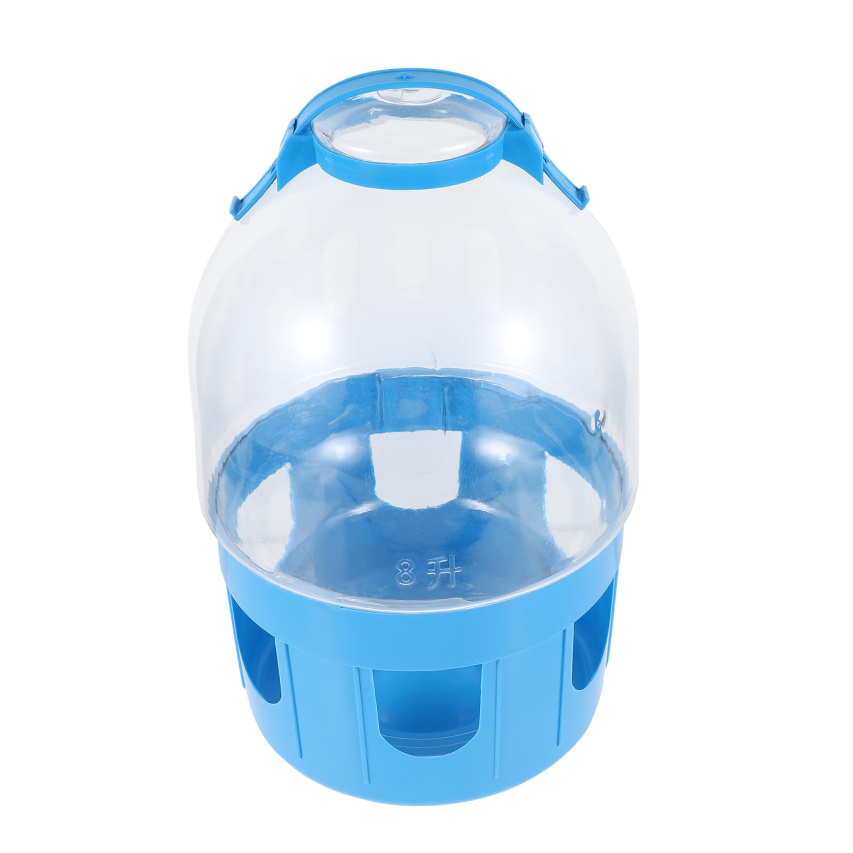 Bebedero de Agua para Palomas Redondo de PVC Azul Gran Capacidad | Fácil de Limpiar y Desmontable, para Aves y Palomas, Uso en Decoración del Hogar, Suministro de Agua Color Aleatorio
