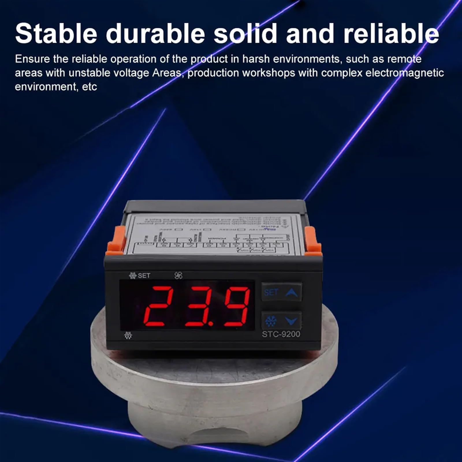 Termostato controlador de temperatura STC-9200, refrigerador automático inteligente Digital, incubadora de almacenamiento en frío, CA 110-220V CC 24V/12V(AC 110-220V)