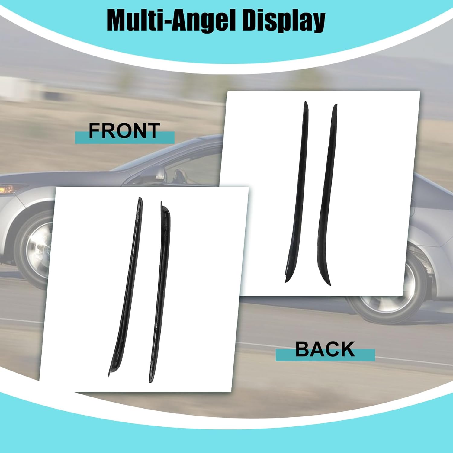 XQSMWF Front Driver and Passenger Side Windshield Molding Trim Compatible with Acura TSX 2011-2014# 73162-TL2-305 73152-TL2-305