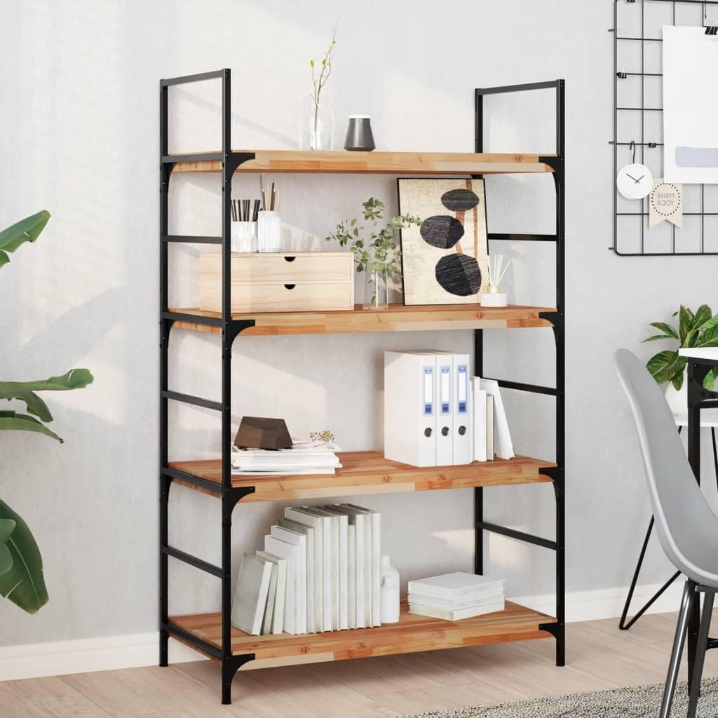 Estantería flotante 100 x 40 x 4 cm de madera maciza de acacia barnizada moderna con construcción robusta y vetas únicas, solución que ahorra espacio para cocina, salón o baño