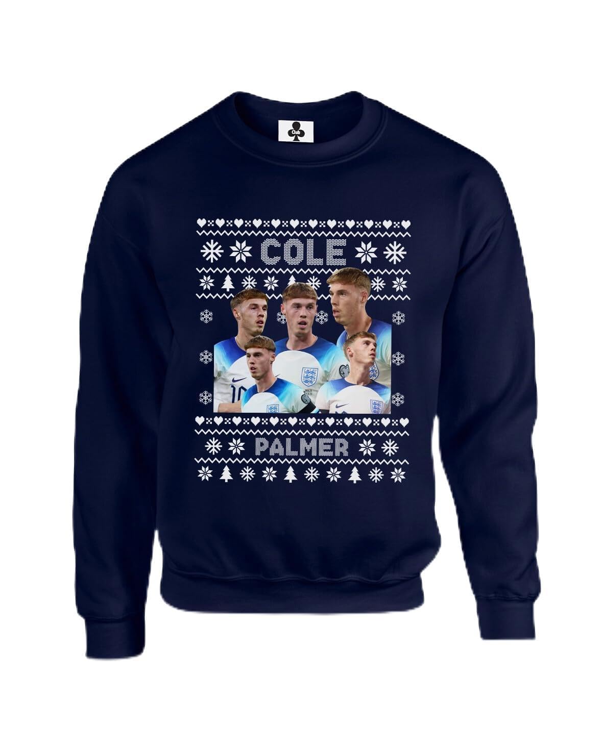 Taylor Brown Unisex Navy Christmas Cole Palmer Football Footy Xmas Funny Adults Sweatshirt Jumper