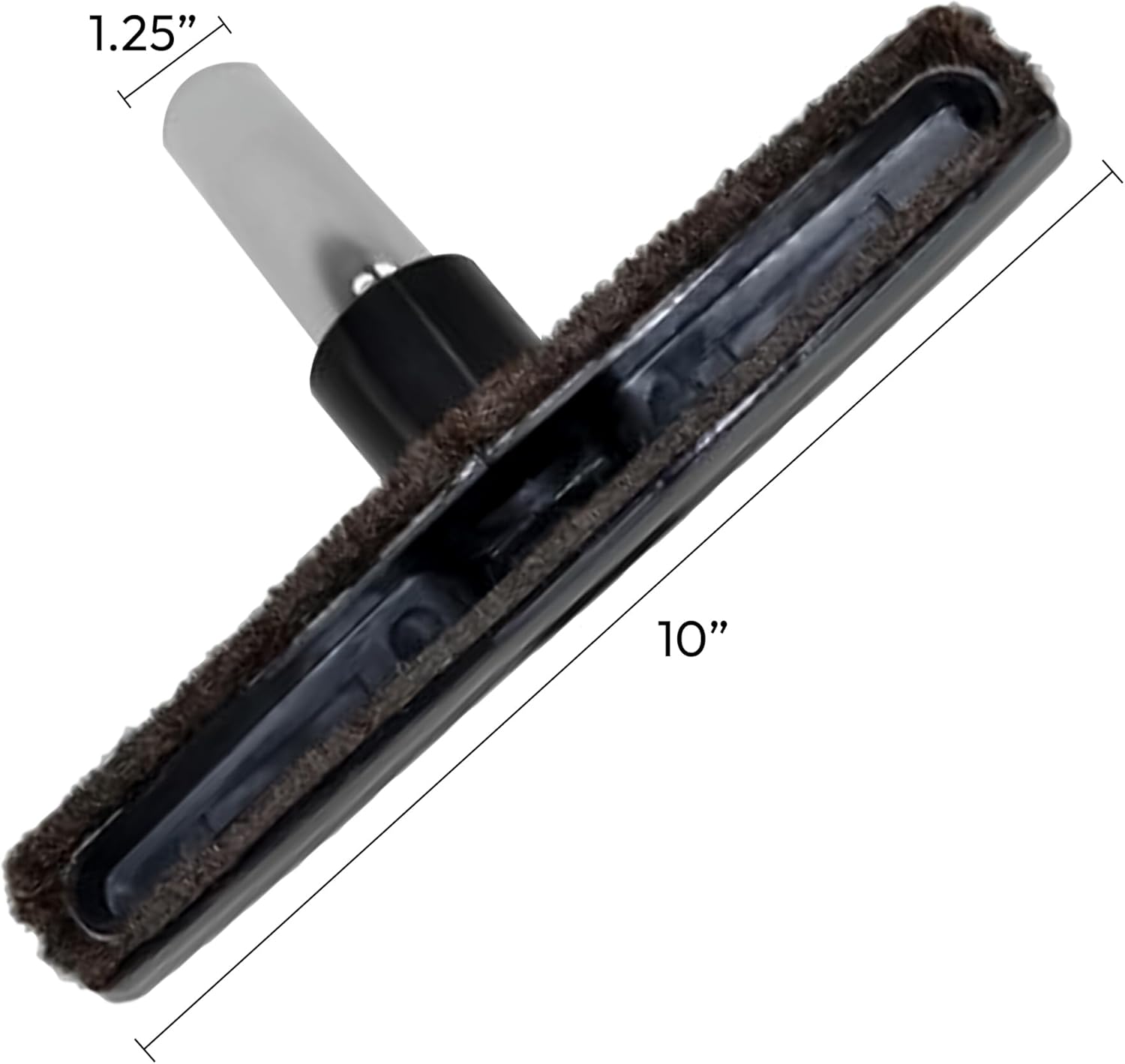 Hardwood Eureka & Universal Vacuum Cleaner Floor Brush 1 ¼ inch (1.25”) (32mm) Inner Diameter with Horse Hair Soft Bristles 10” Wide (Black – Metal) Hardwood Eureka & Universal Vacuum Cleaner Floor Brush 1 ¼ inch (1.25”) (32mm) Inner Diameter with Horse Hair Soft Bristles 10” Wide (Black – Metal)