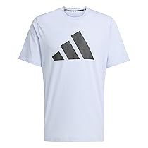 adidas Uomo Train Essentials Feelready Logo Training Tee, Glow Blue, Black, 3XL